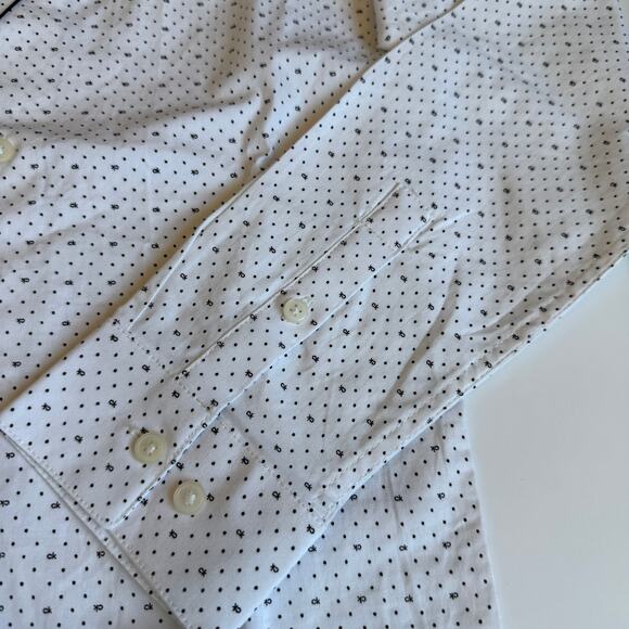 NEW Calvin Klein Slim Fit + Stretch Dress Shirt Black White 10 - Picture 6 of 10